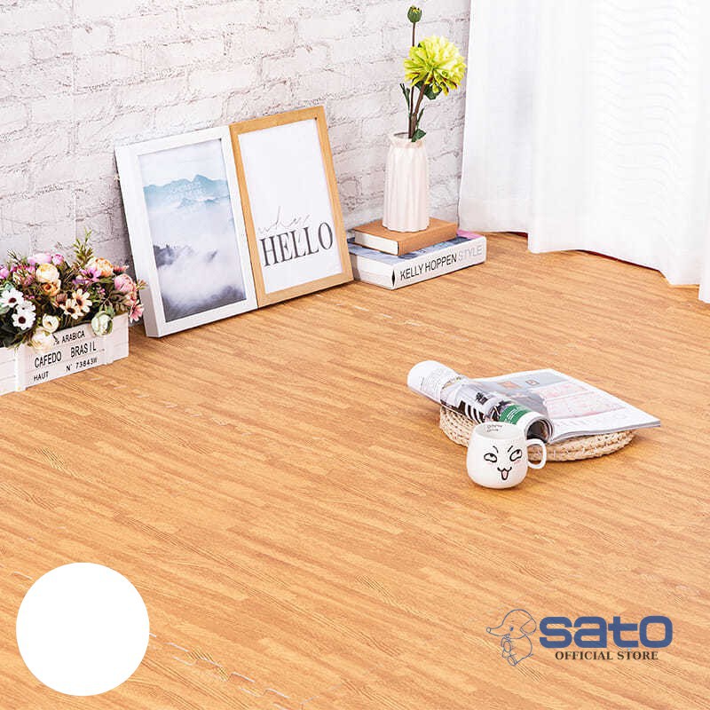 Xốp trải sàn 60x60 cm vân gỗ - Thảm xốp lót sàn chống trơn trượt không thấm nước an toàn cho bé