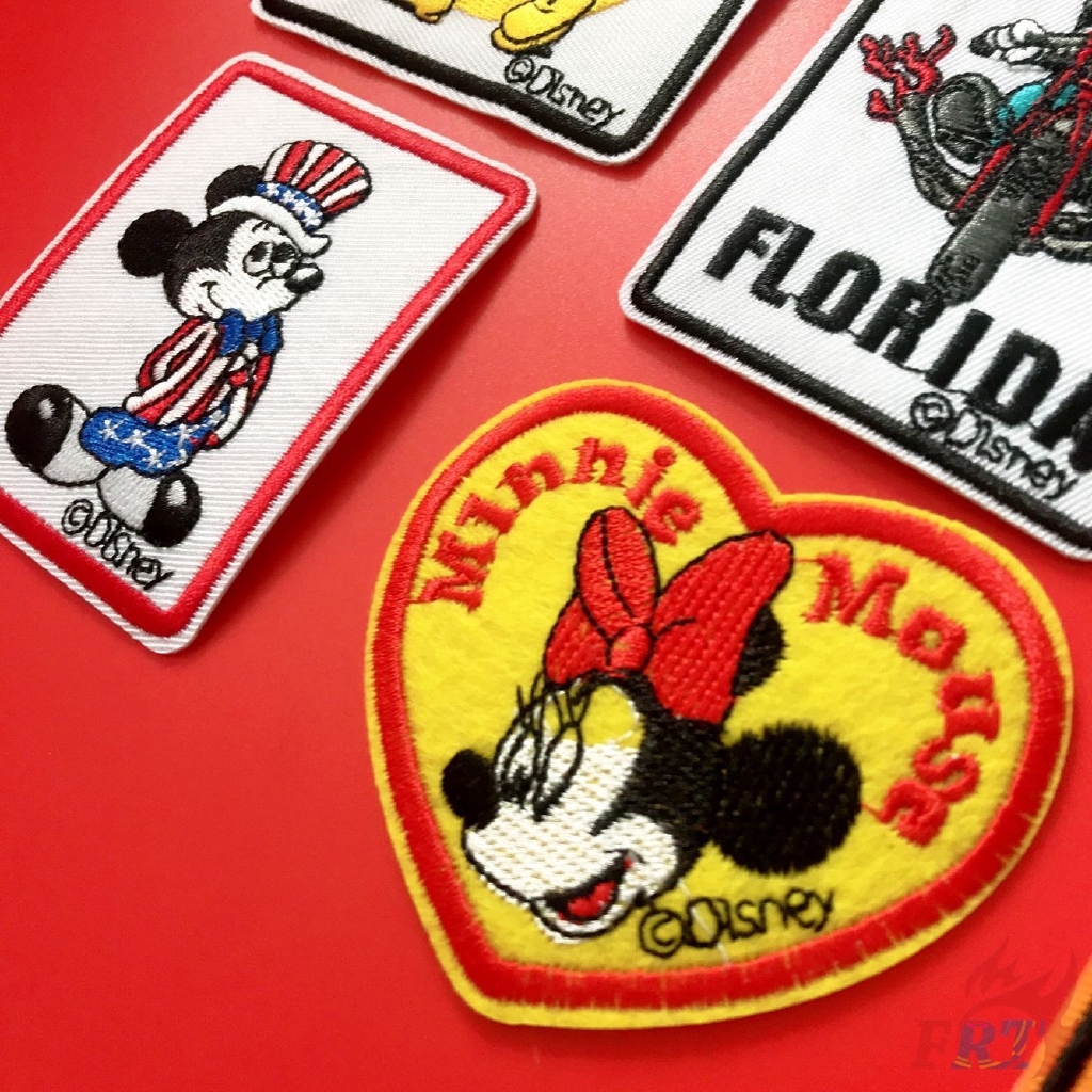 Miếng vải thêu hình chuột Mickey dùng trang trí quần áo tiện dụng