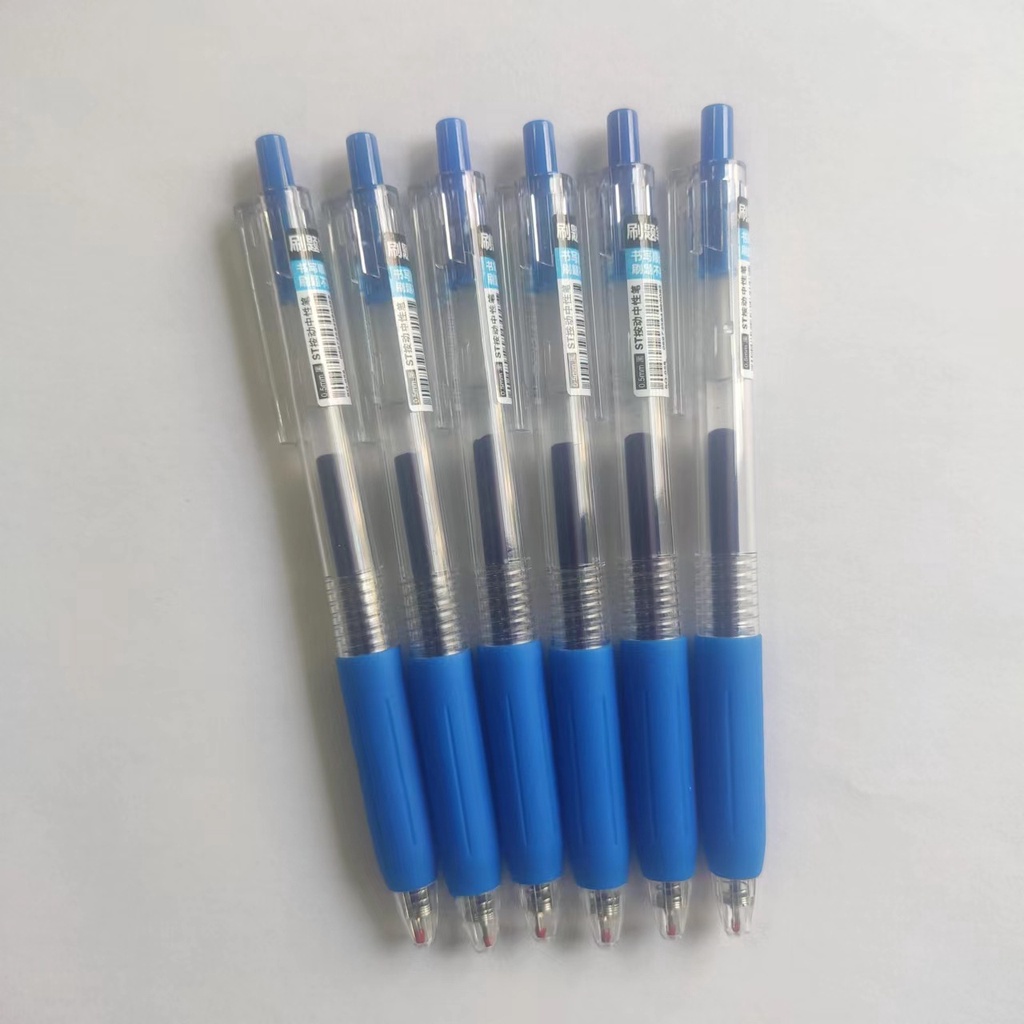 Bút Mực Gel Đen / Xanh Dương / Đỏ Đầu Nhấn Bằng ST Carbon Dành Cho Giáo Viên