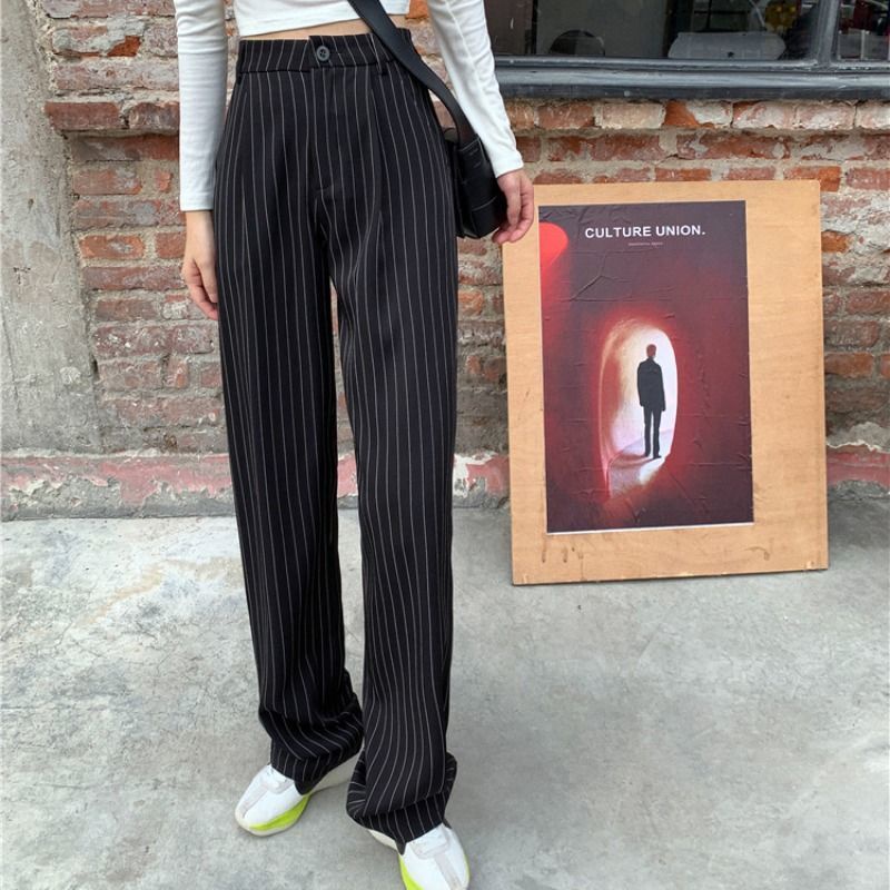 Quần Dài Màu Trơn Phong Cách Hàn Quốc Thời Trang Cho Nữ