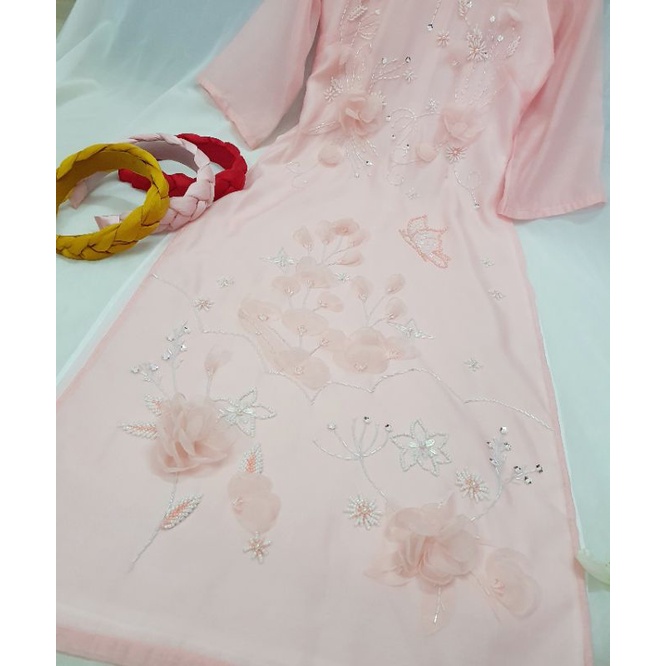 🥰 Siêu phẩmm áo dài tơ kết nổi cao cấp 4 tà sang chảnh mềm mại . hàng thiết kế cao cấp