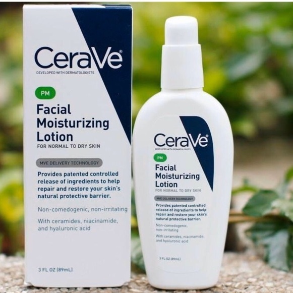 Kem dưỡng da ban đêm CeraVe PM Facial Moisturizing Lotion - ( 60ml - 89ml )