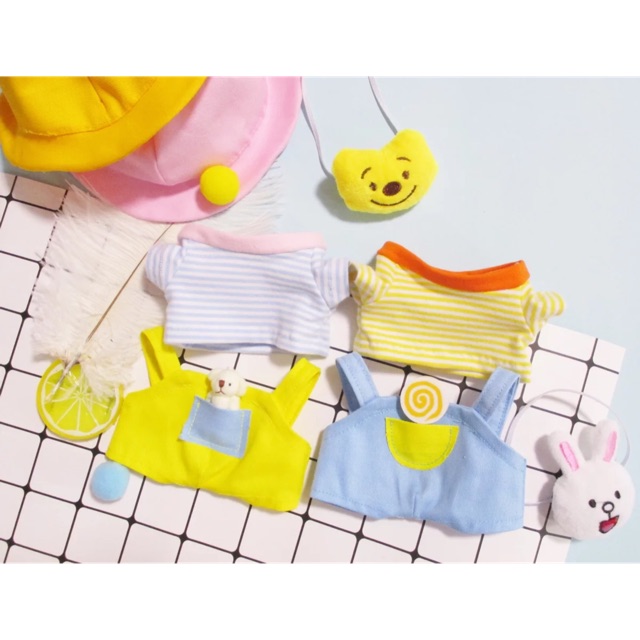 Set áo + yếm cho doll 20cm