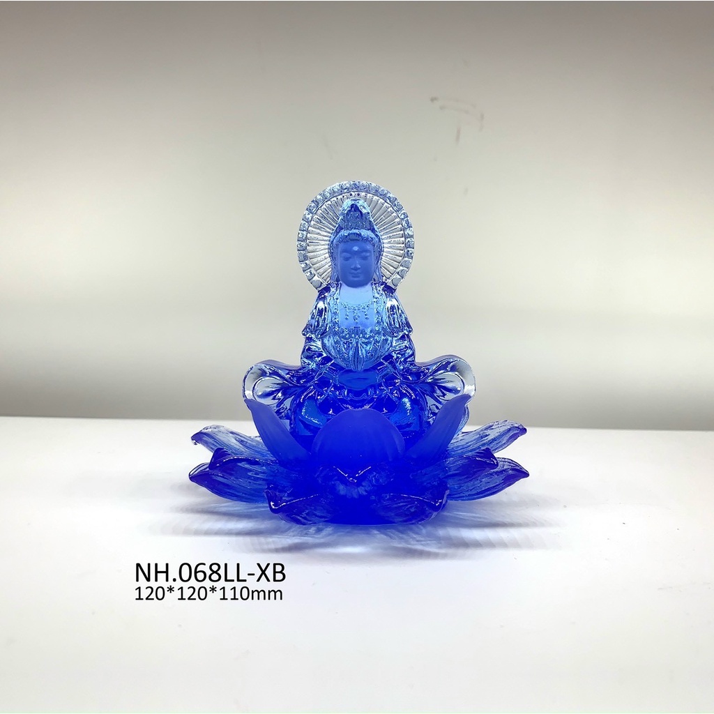 Tượng phật quan âm để xe hơi đá lưu ly cao cấp-tượng phật bà để xe ô tô lưu ly cầu bình an may mắn (nhiều mẫu)
