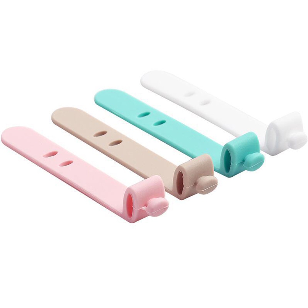 Bộ 4 Phụ Kiện Quấn Dây Cáp Bằng Silicone Tiện Dụng