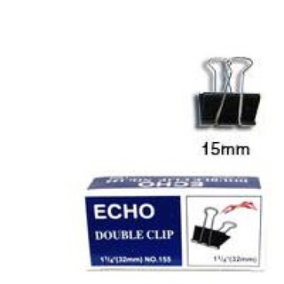combo 6 hộp kẹp tài liệu đen 15mm, hộp 12 chiếc