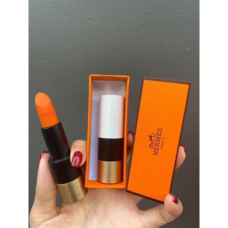 [Hermes] Son Hermès Rouge Matte và Satin Lipstick mẫu HOT 2021, siêu xinh, Tiệm Son Ruby