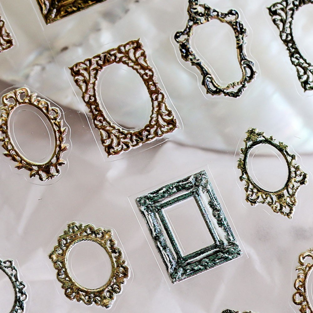 [Hàng mới về] Miếng dán trang trí móng tay 5d diy hình thiên thần phong cách pháp cổ điển