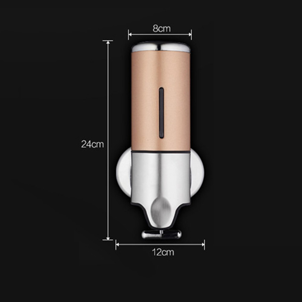 Hộp đựng dầu gội sữa tắm gắn tường Kosko Gangang GGV-01 vàng đơn, bình đựng nước rửa chén, bình đựng dầu rửa chén