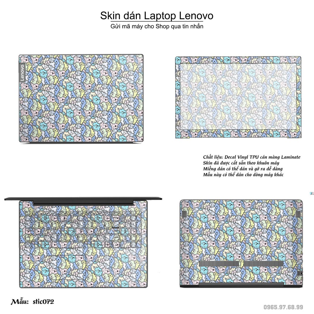 Skin dán Laptop Lenovo in hình Hoa văn sticker _nhiều mẫu 12 (inbox mã máy cho Shop)