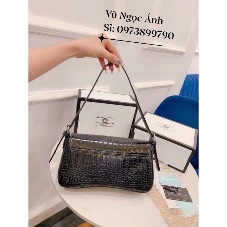 Túi Xách Kẹp Nách HM sire 25 da rắn