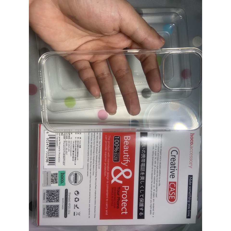Ốp Lưng Hoco Trong Suốt cho 7Plus/8Plus/X/Xr/XsMax/11/11ProMax/12ProMax/13Promax/12/13/14Pro/14Max