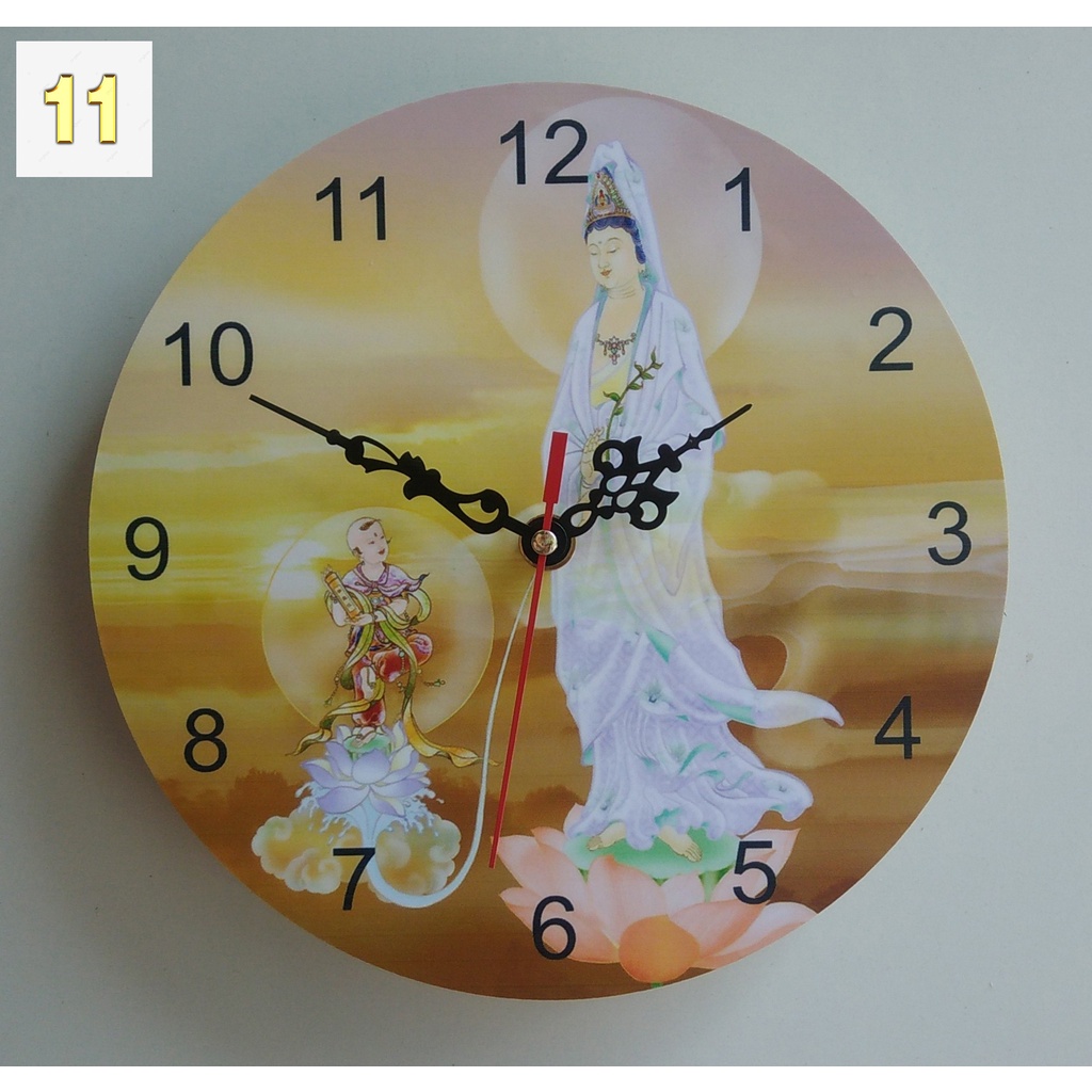 Đồng hồ treo tường hình phật