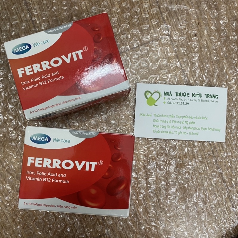 Viên sắt hữu cơ Ferrovit