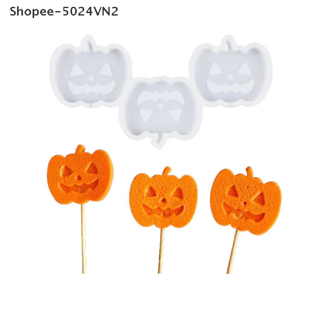 Khuôn Silicone Làm Kẹo Mút Sô Cô La Thủ Công Trang Trí Halloween