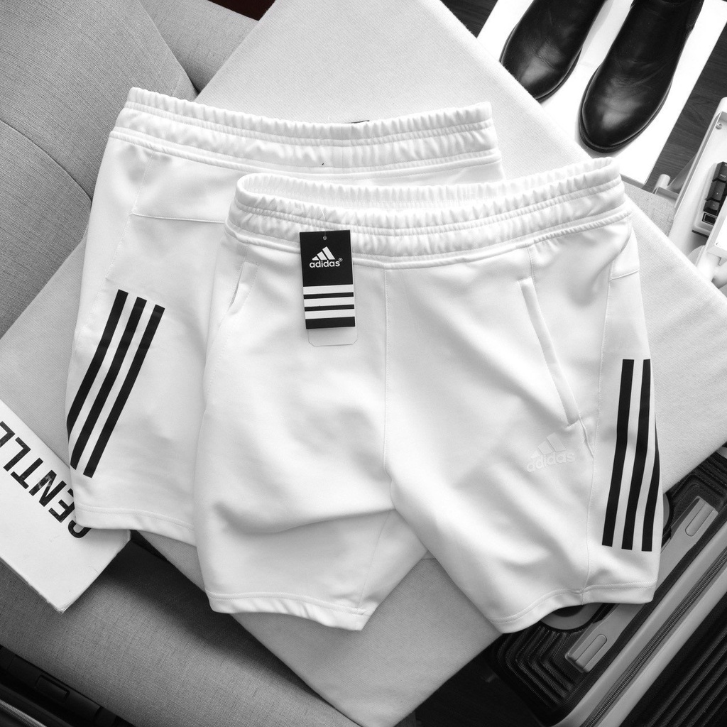 QUẦN SHORT THỂ THAO ADIDAS 4 Màu dây rút vải thun 2 da 3 túi khóa cạp chun , hàng xuất xịn