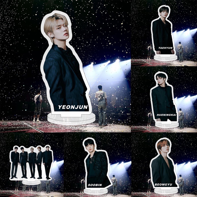 Giá Đỡ Mô Hình Trưng Bày TXT KPOP Bằng Acrylic Trang Trí Bàn Làm Việc