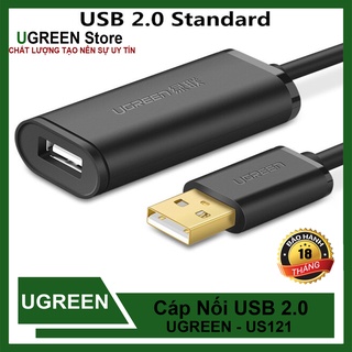 Cáp usb 2.0 nối dài có chíp khuếch đại ugreen us121 cao cấp dài 5m - 15m