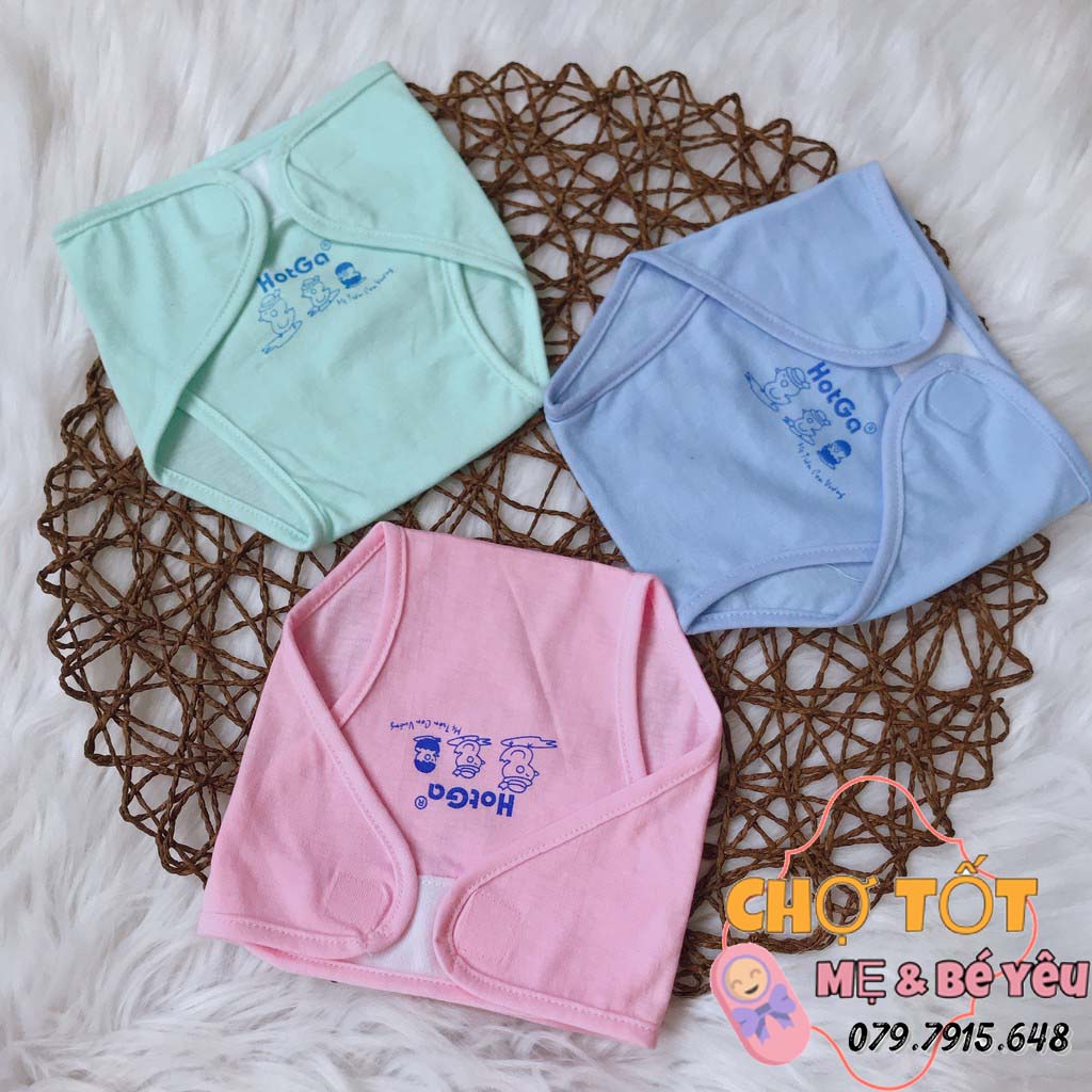 Combo 10 Tã Vải Cho Trẻ Sơ Sinh Cao Cấp Hotga Loại Màu Chất 100% Cotton Mềm (3-12kg)