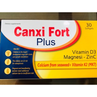 Viên bổ sung canxi tự nhiên, nang mềm CANXI FORT PLUS