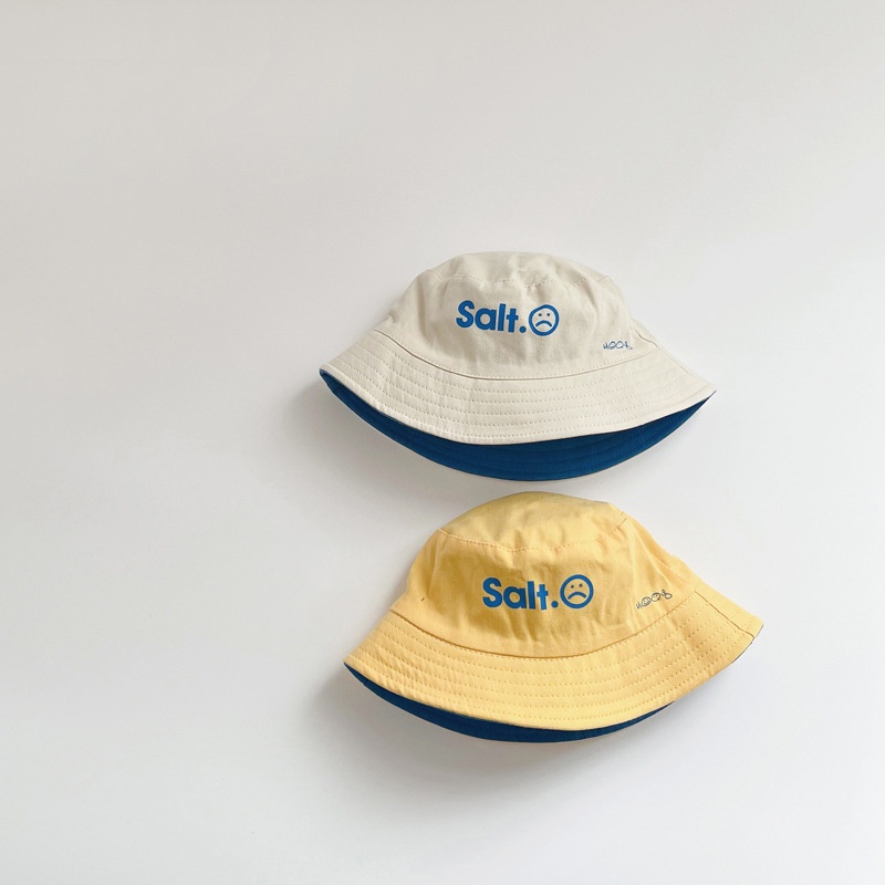 Nón tai bèo hai mặt in chữ đơn giản thời trang cho bé