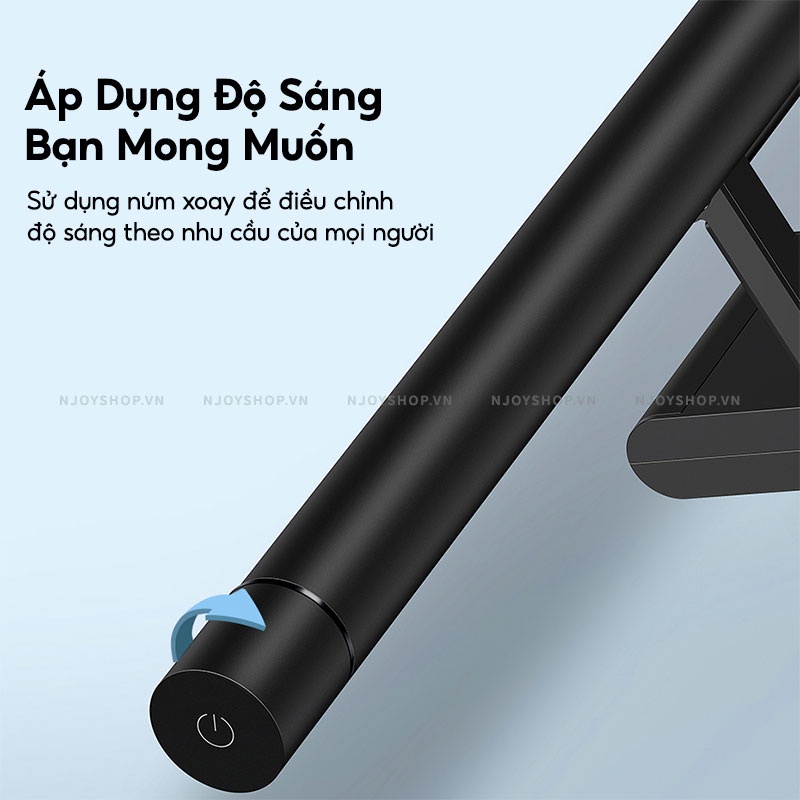 Đèn Treo Màn Hình Máy Tính Baseus Chống Ánh Sáng Xanh Bảo Vệ Mắt 3 Chế Độ Sáng Njoyshop