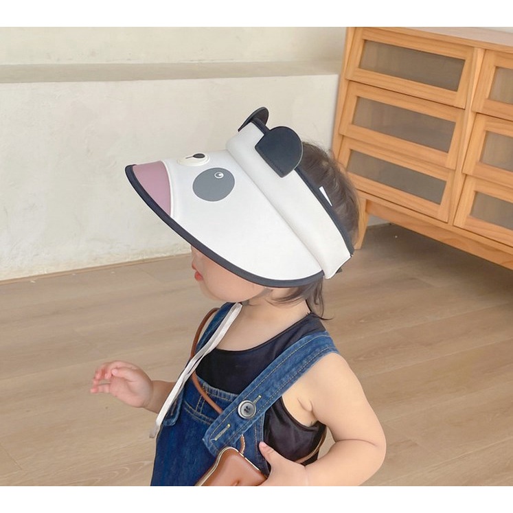 Nón Lưỡi Trai Hở Chóp Chống Nắng In Họa Tiết Hoạt Hình Thời Trang Mùa Hè Cho Bé
