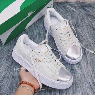 GIÀY PUMA BASKET PLATFORM mũi bạc