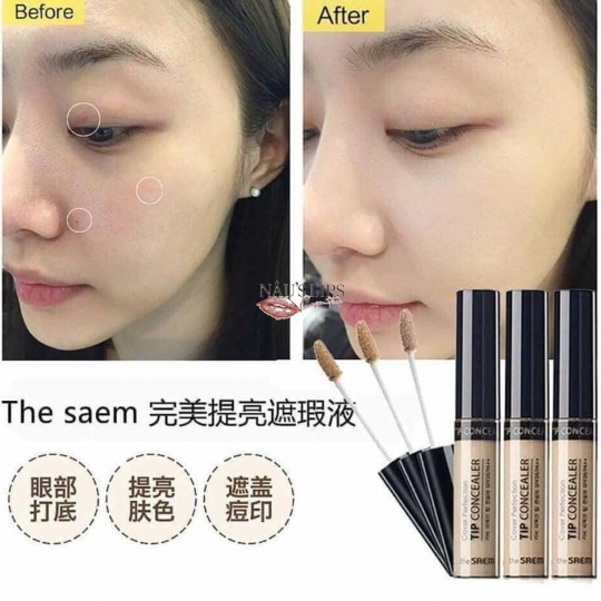 Kem Che Khuyết Điểm The Saem Cover Perfection Tip Concealer SPF28 PA++ | BigBuy360 - bigbuy360.vn