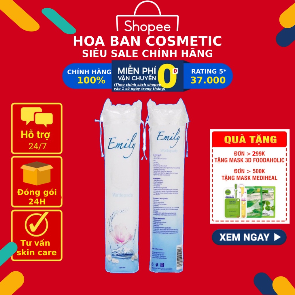Bông tẩy trang Emily 120 miếng Đức - HB0020