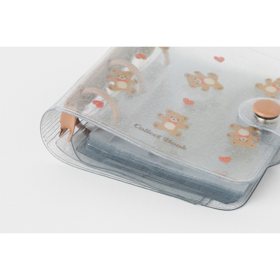 Binder Collect Book ARTBOX Hàn Quốc Đựng Photo Card Ảnh Họa Tiết Gấu Trái  20 Sleeves Đóng Gáy Lò Xo