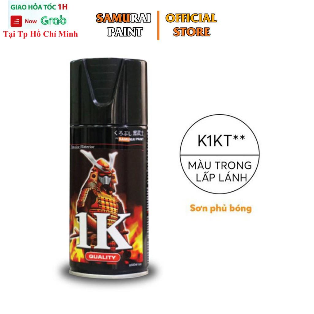 Sơn Xịt Samurai Phủ Lớp Sơn Bóng Kim Tuyến - Mã K1KT