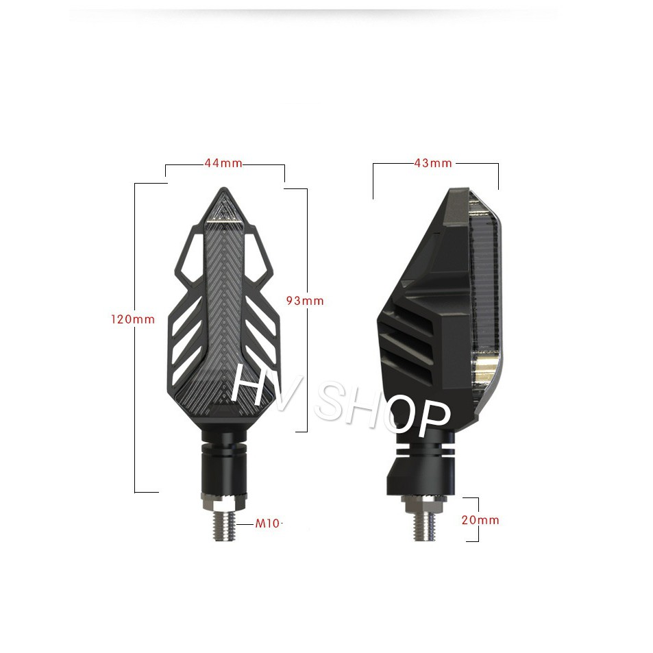 xinhan xe may Xi nhan led chạy Audi HV shop Q1 ( Giá 1 cặp )