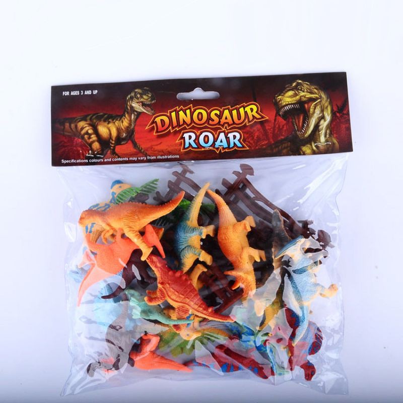 Túi khủng long hoạ tiết 20con+cây +hàng rào