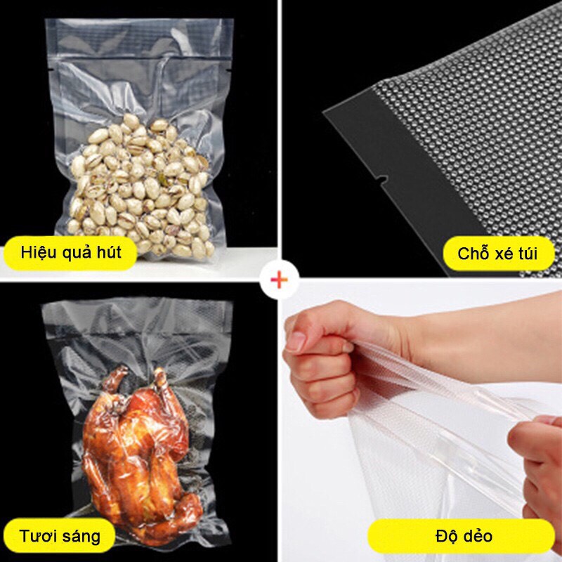 Set 4 Cuộn Túi Hút Nhám Size Nhỏ