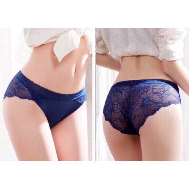 [ĐƯỢC CHỌN 10 MÀU] Quần chip lót nữ đúc su pha ren kháng khuẩn thun lạnh dễ thương sexy gợi cảm rẻ đẹp - Đồ lót nữ YLY33