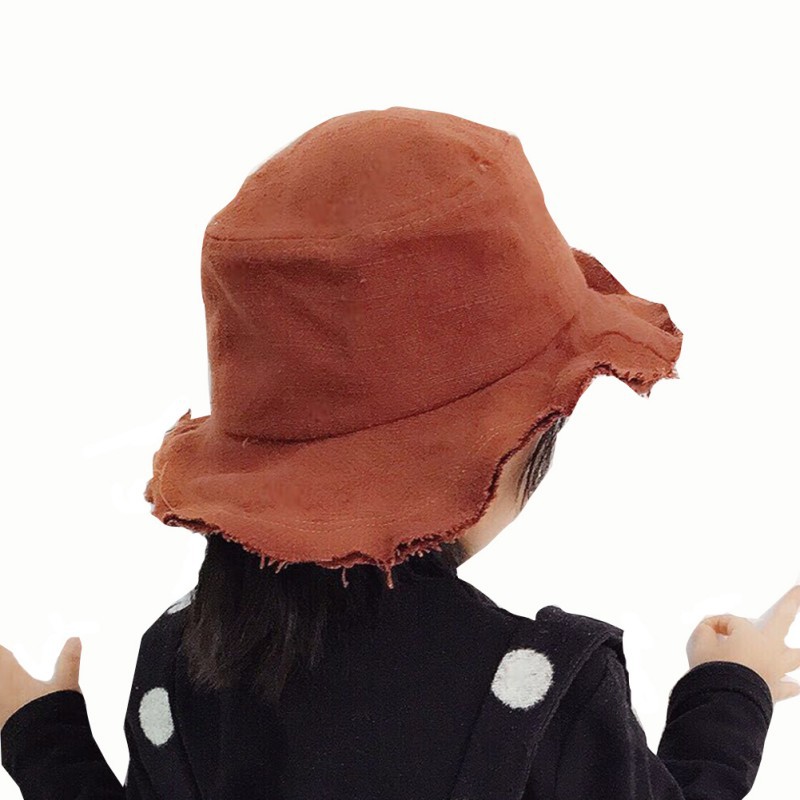 Mũ cotton denim đi biển dành cho bé