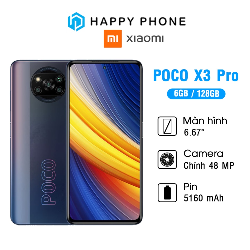 Điện thoại Xiaomi POCO X3 Pro (6GB/128GB) - Hàng Chính Hãng, Bảo hành 18 tháng