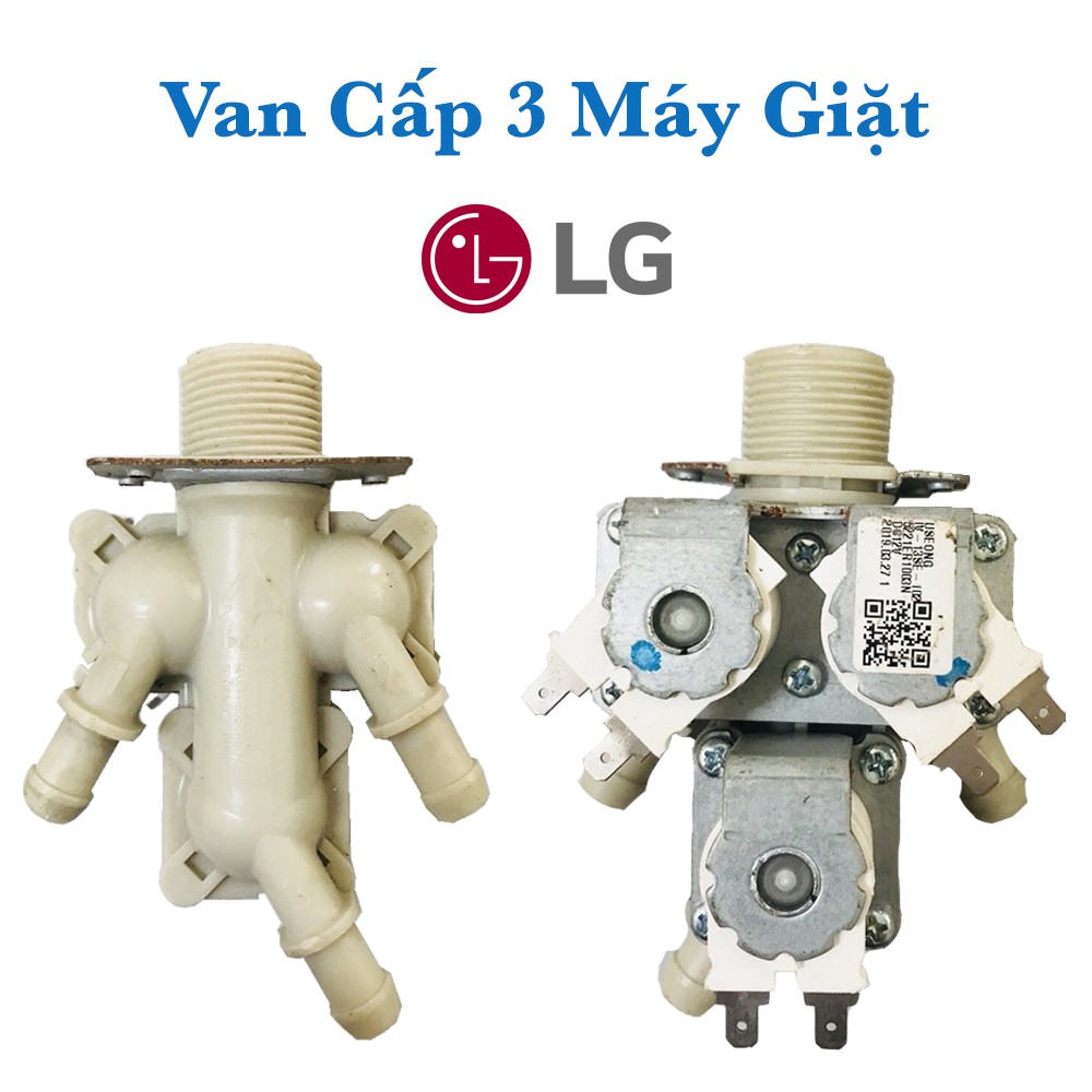 Van cấp nước máy giặt LG - Van cấp 3 LG hàng tháo máy