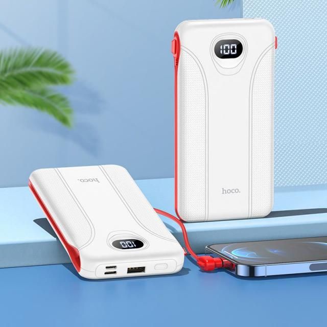 ❌FREESHIP❌Sạc Dự Phòng HOCO J71 10000mAh Vỏ Chống Cháy PC Kèm Dây Sạc Lightning/TypeC Cho Iphone, Samsung,.. CHÍNH HÃNG