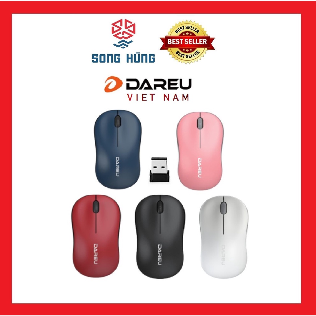 Chuột không dây Dareu LM106G, chuột gaming giá rẻ, chuột bluetooth Linhkiengiasi Shop