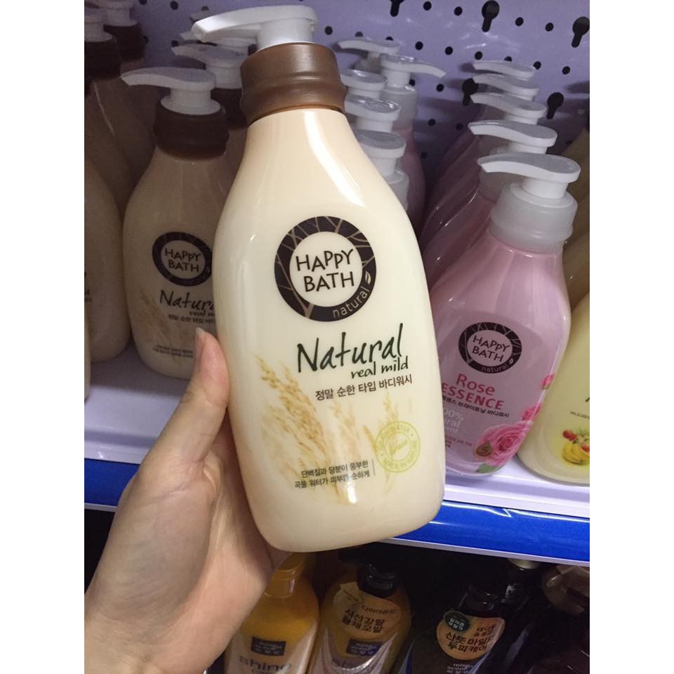 Sữa Tắm Hương Lúa Mạch Happy Bath Natural Real Mild - BX0806