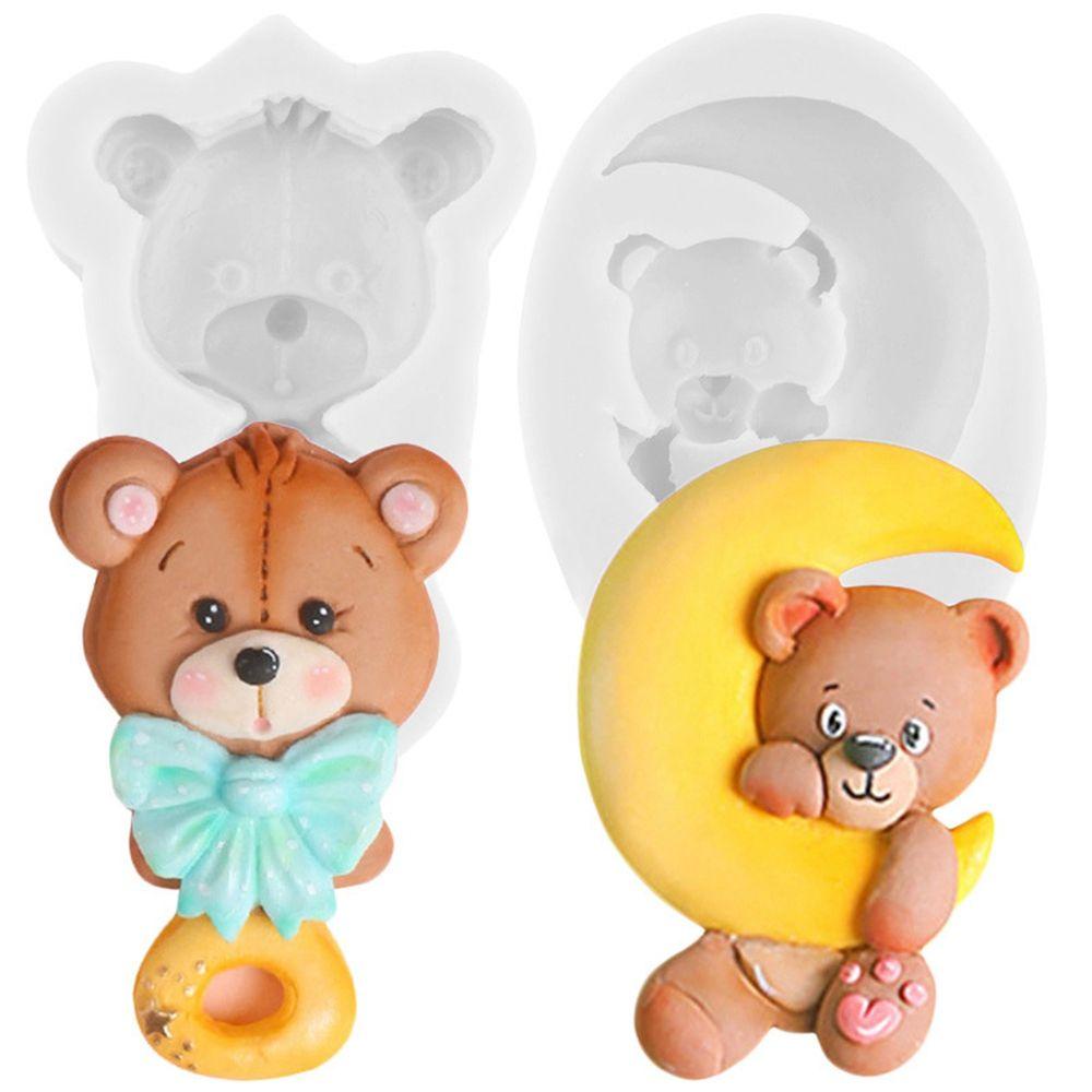 AUGUSTINA Khuôn Silicone Làm Bánh Hình Gấu Xinh Xắn