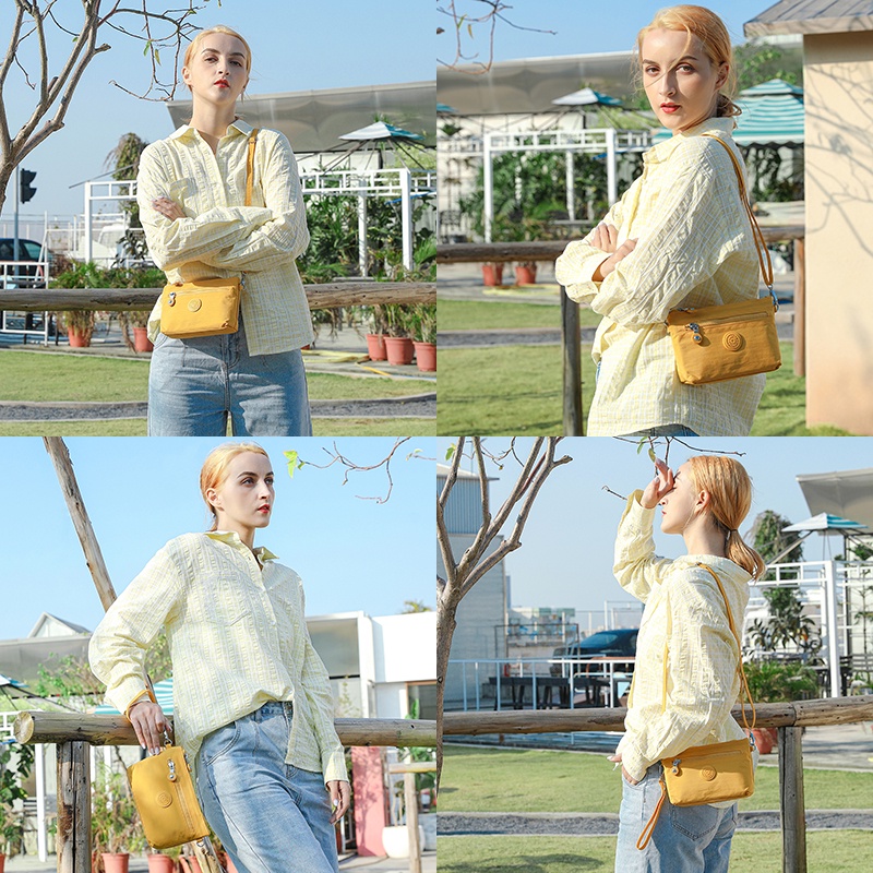 Túi Đeo Chéo Vai Mini Mindesa-2022 Bằng Nylon Chống Thấm Nước-8126