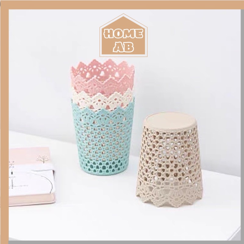[FREESHIP+GIẢM 40%] Sọt Nhựa Hoạ Tiết Kiểu Dáng Hàn Quốc