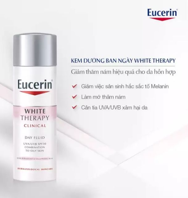 Kem dưỡng trắng da ban ngày chống nắng Eucerin WHITE THERAPY UVA/UVB SPF 30