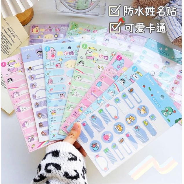 Nhãn dán Sticker name đánh dấu đồ dùng cá nhân