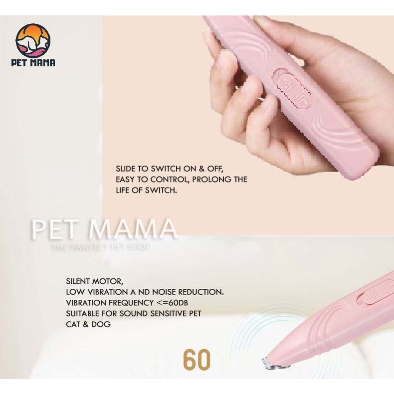 Máy tỉa lông chân cho thú cưng an toàn AC012