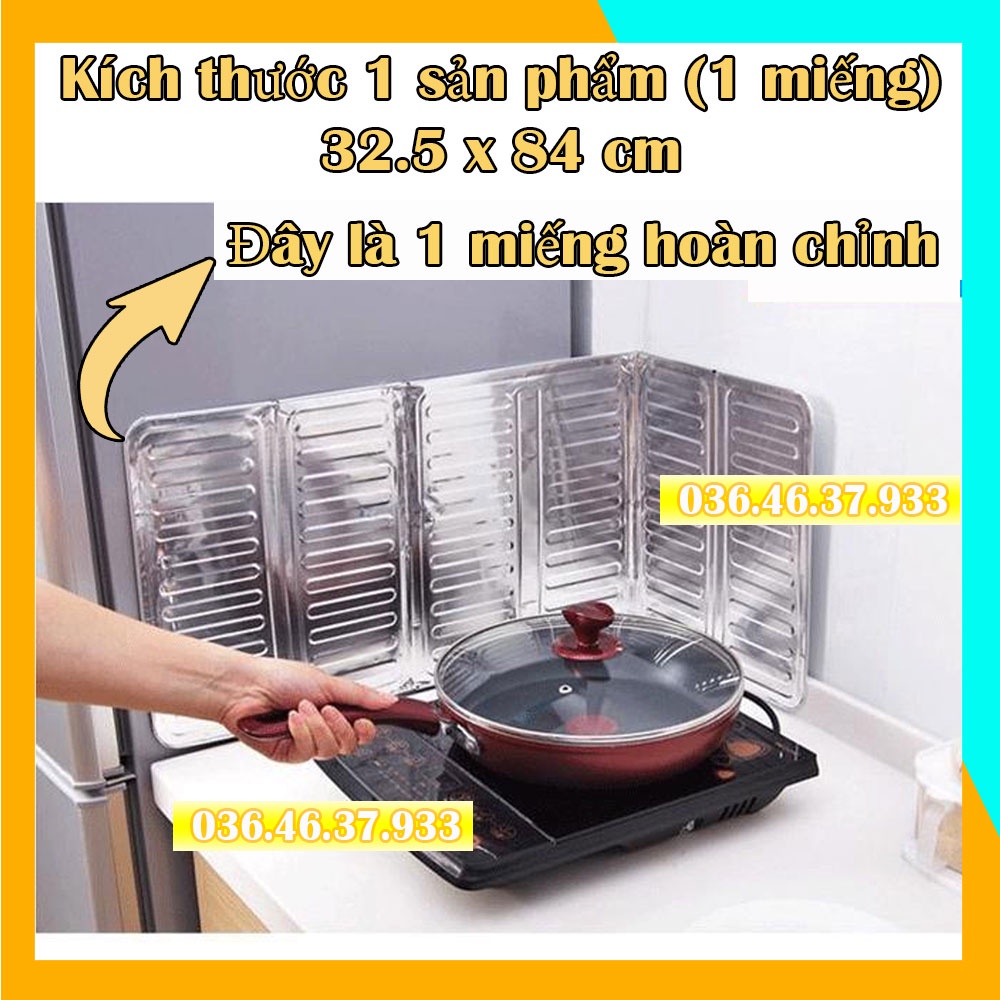 Miếng chắn dầu mỡ nhà bếp ga Tấm chắn dầu bếp từ nồi chiên che gió chịu nhiệt tốt dễ lau chùi dễ xếp gọn tái sử dụng