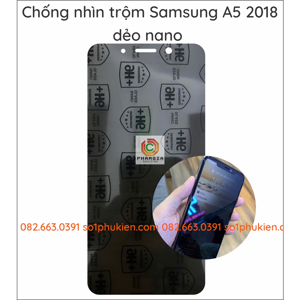 Dán Cường Lực Chống Nhìn Trộm Samsung A5 2015,2016,2017,2018 Màng Kính Bảo Vệ